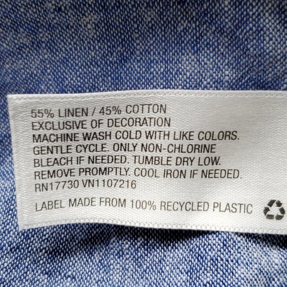 Isabel Linen Blend Sleeveless Belted Summer Maternity Dress Embroidery Size L - Picture 13 of 14